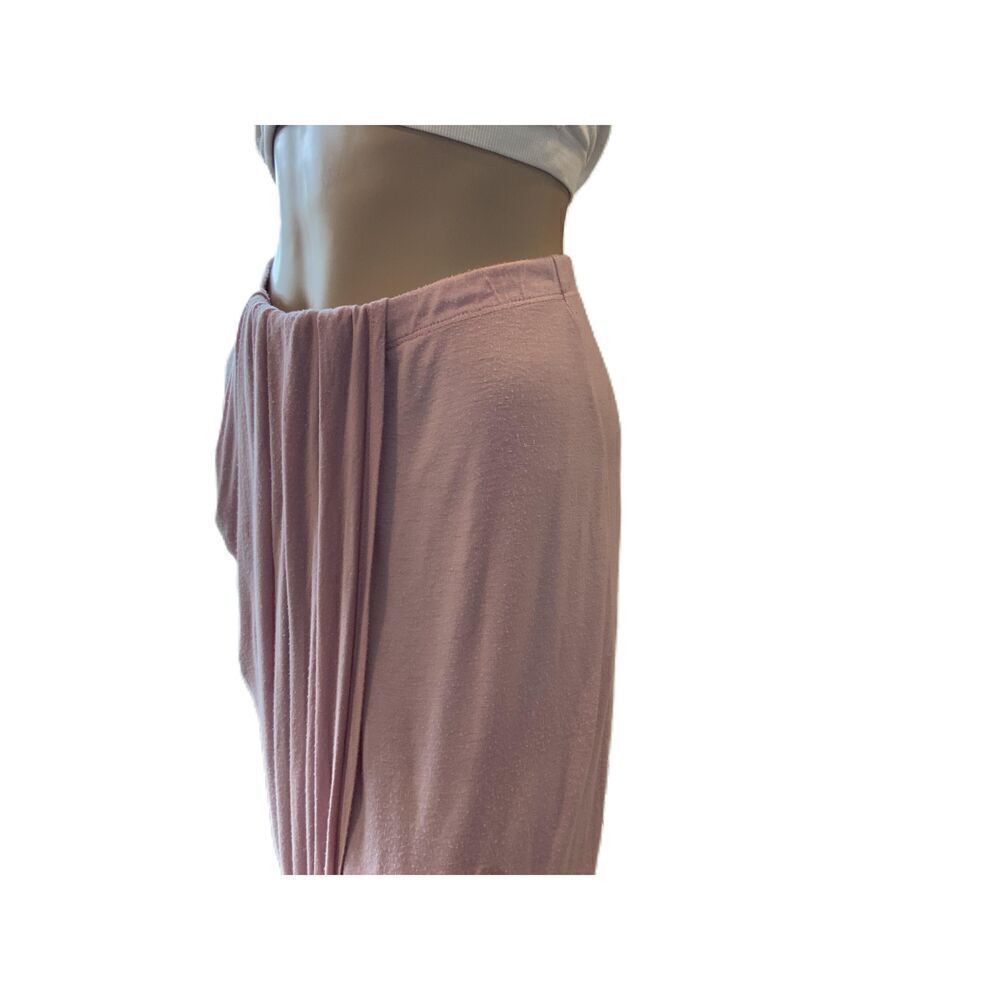 Love J Pink Elastic Waistband Solid Color Harem Skirt Size Med - Picture 9 of 12